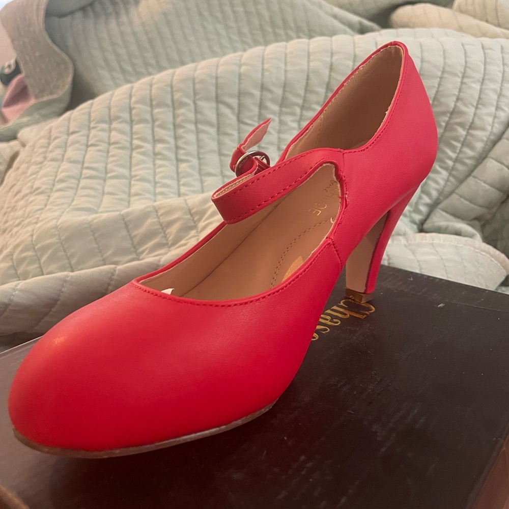 Red MaryJanes